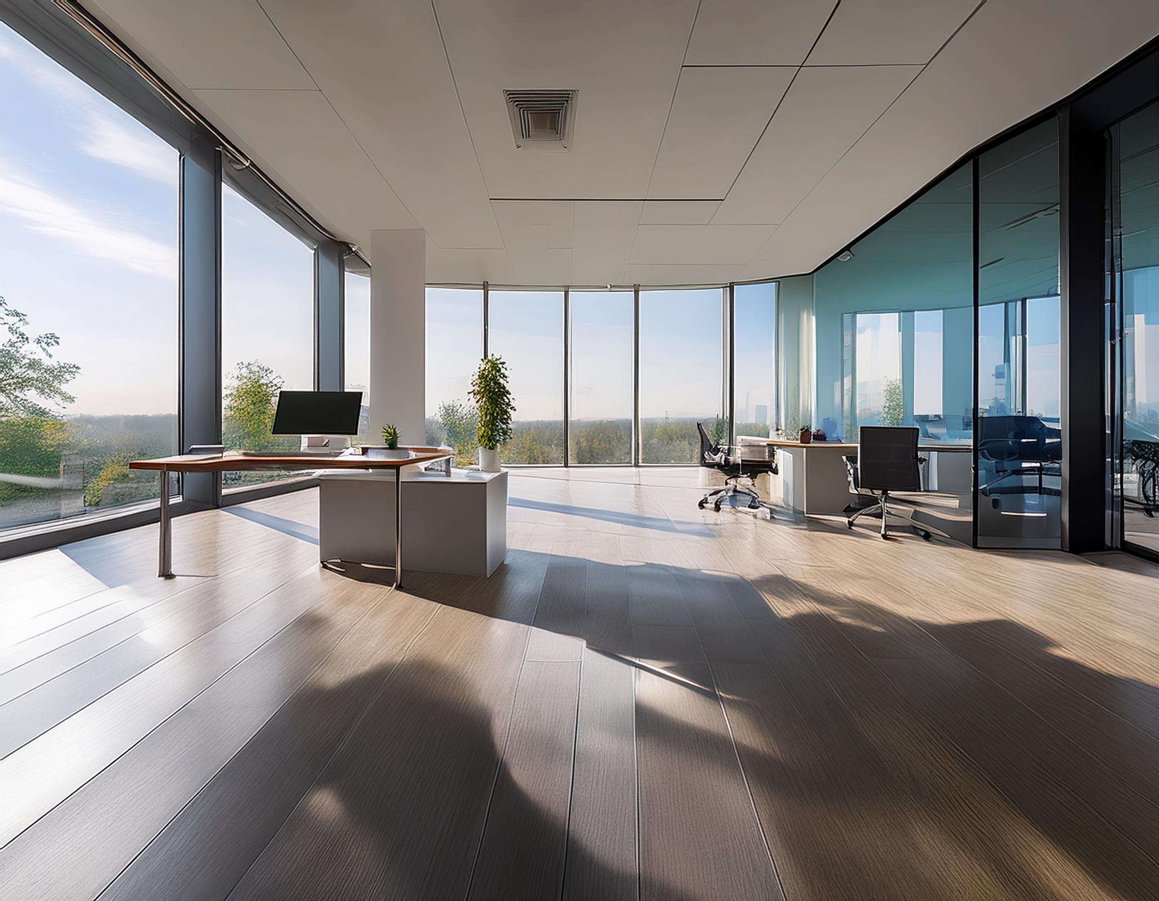 Elegantes Bürogebäude in Frankfurt am Main mit dem Logo der Steuerkanzlei Bernd Rumpf